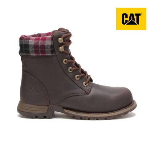 Caterpillar Kenzie Steel Toe Werkschoenen Dames Chocola (XWKU.NL)